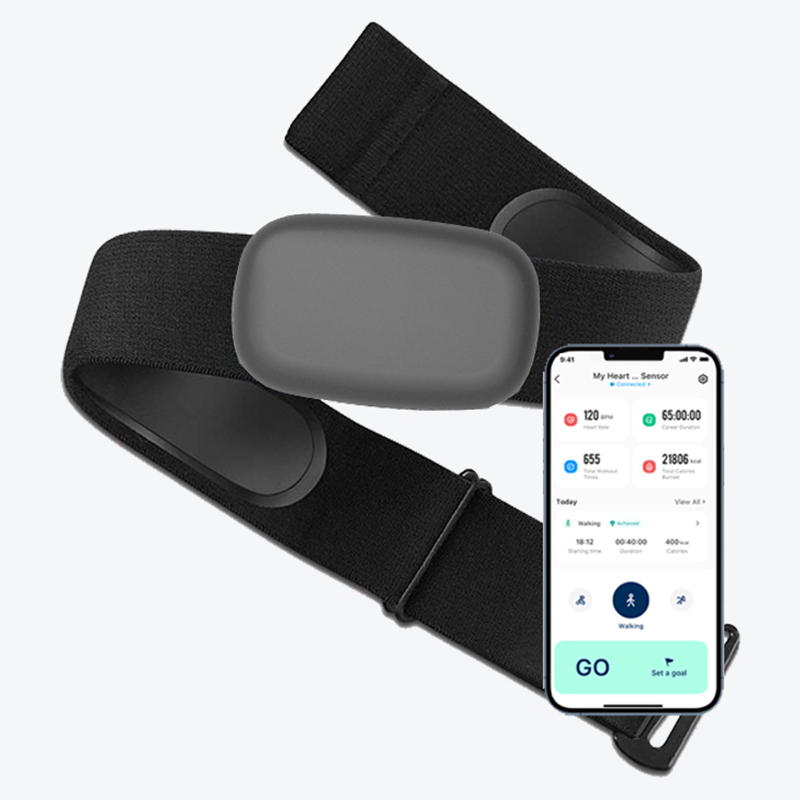 Heart Rate Strap Chest - Fitcent5.3 Khz Borst Hartslagmeter Band, Bluetooth,