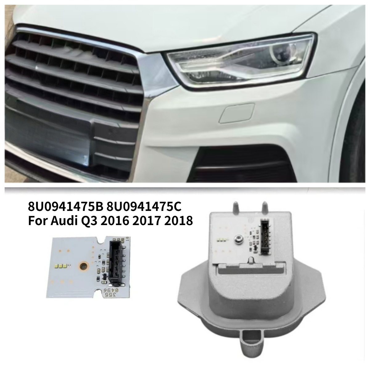Running Headlamp Led - 8U0941475B 8U0941475C Witte LED DRL Module