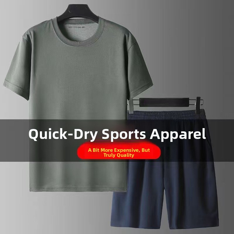Running Gear Youth - Nieuwe trainingsuitrusting Zweetabsorberende hardloopset met korte