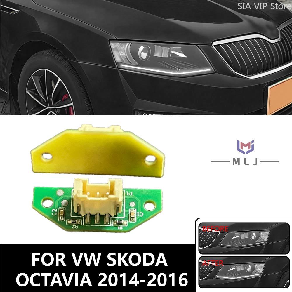 Running Headlamp Led - Voor 2014 2015 2016 Volkswagen Skoda