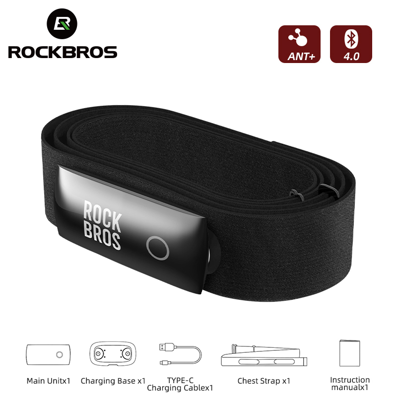 Heart Rate Strap Chest - ROCKBROS H828 Hartslagsensor Bluetooth ANT Upgrade