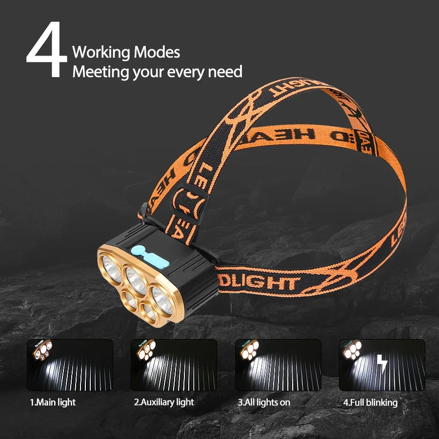 Oplaadbare 5 LED-koplamp Ultra - Running Headlamp Led recensie en prijs