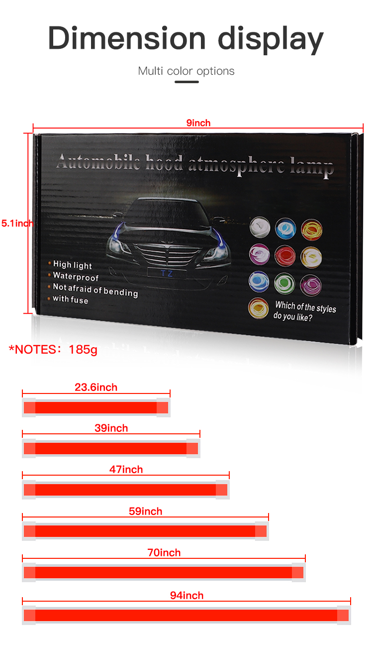 12V Witte Auto Kap Lichtstrip, - Running Headlamp Led recensie en prijs