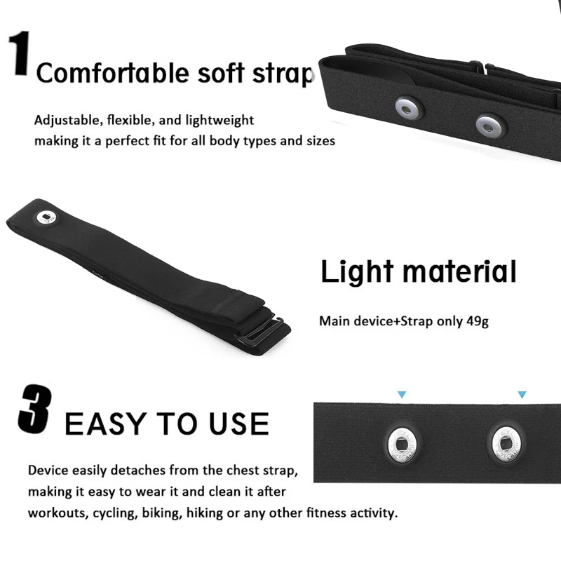 Premium vervangende hartslagba - Heart Rate Strap Chest recensie en prijs